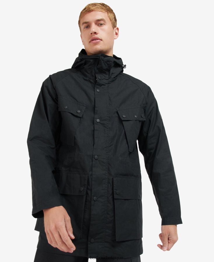 vêtements Barbour manteau parka décontracté noir classique Hommes T2L6ZP176