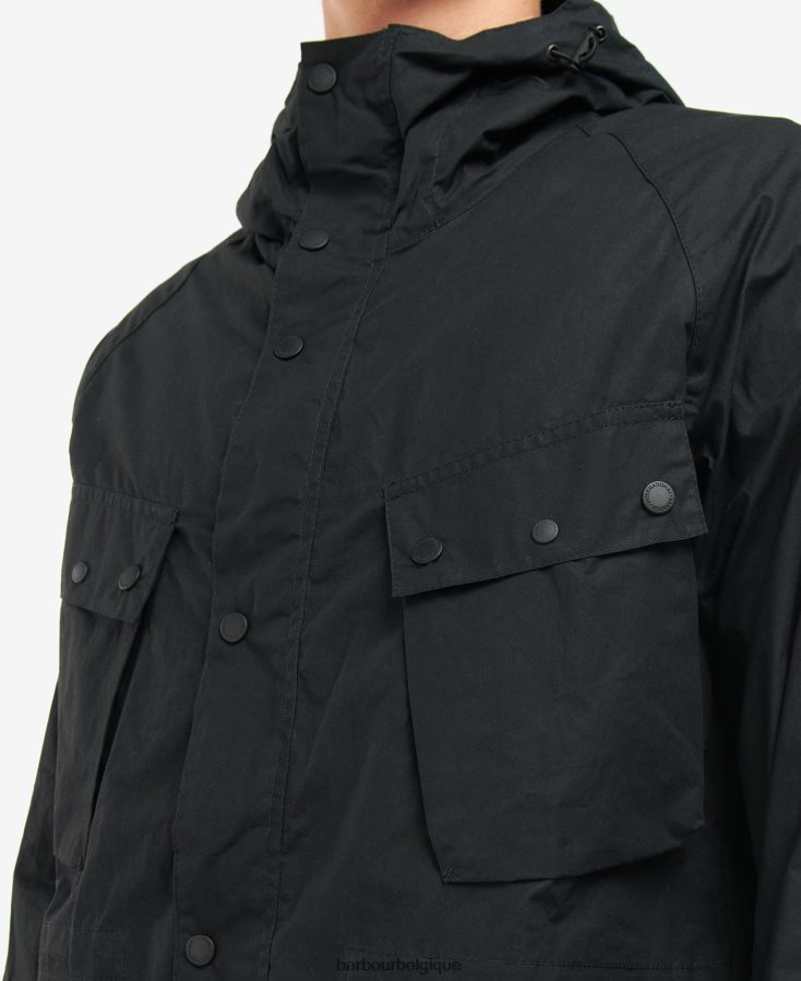 vêtements Barbour manteau parka décontracté noir classique Hommes T2L6ZP176
