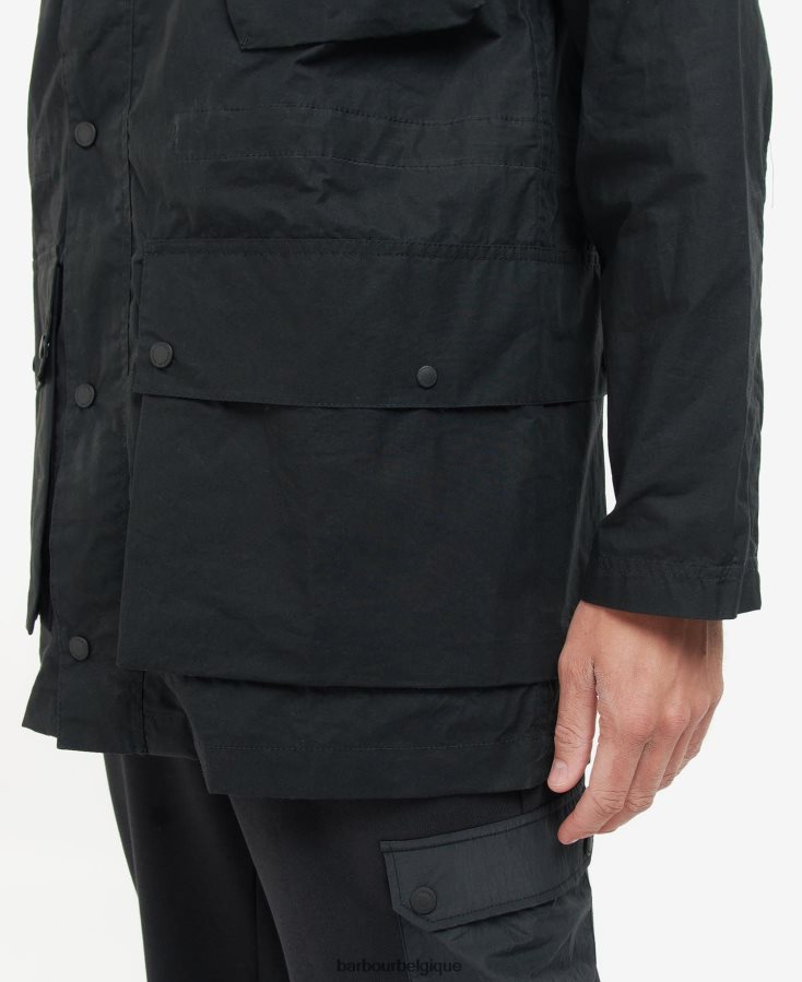 vêtements Barbour manteau parka décontracté noir classique Hommes T2L6ZP176