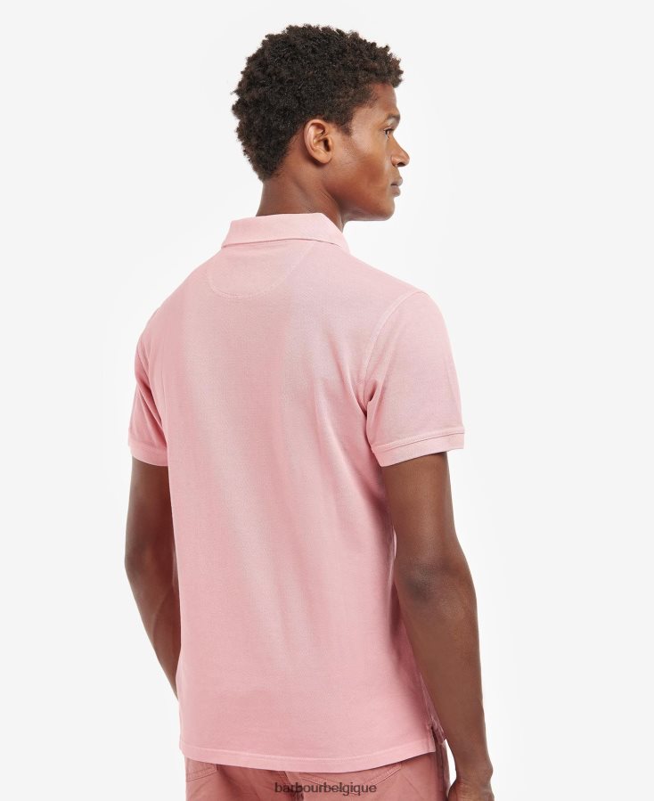 vêtements Barbour délaver le polo de sport sel rose Hommes T2L6ZP548