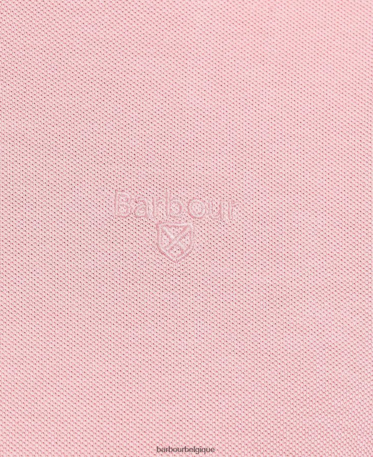 vêtements Barbour délaver le polo de sport sel rose Hommes T2L6ZP548