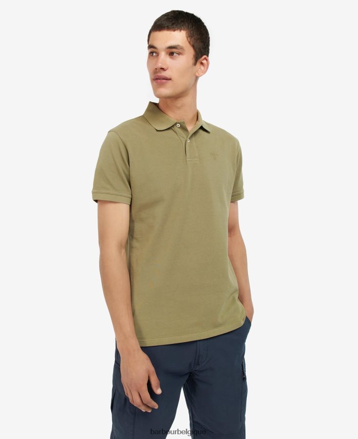vêtements Barbour délaver le polo de sport sel rose Hommes T2L6ZP667