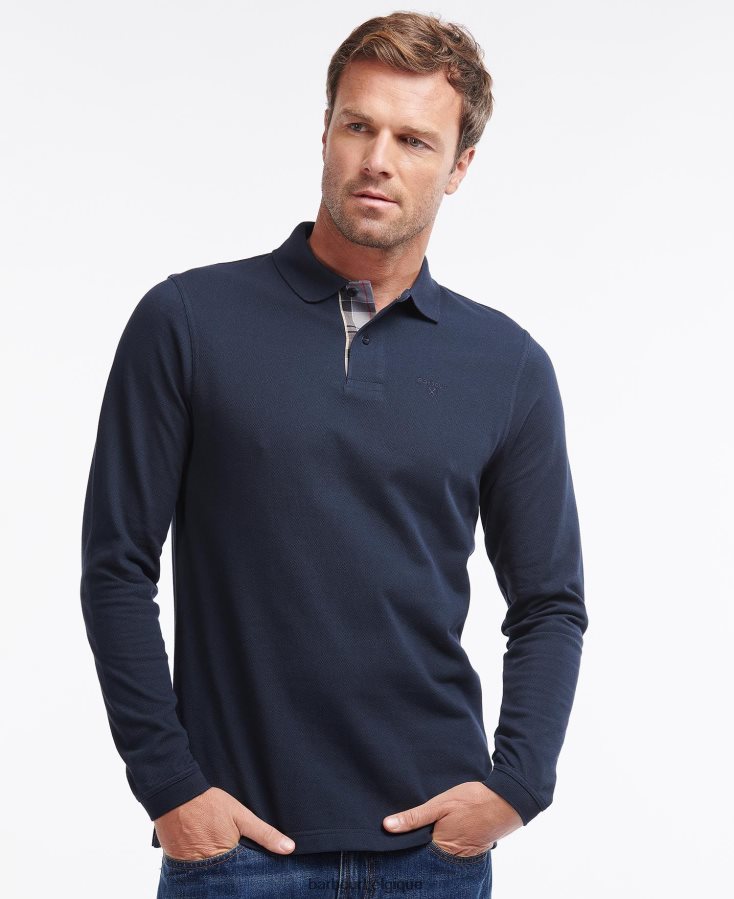 vêtements Barbour essentiel langarmshirt sports forêt Hommes T2L6ZP737