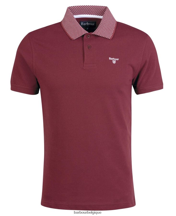 vêtements Barbour polo Bothain dk bordeaux Hommes T2L6ZP708