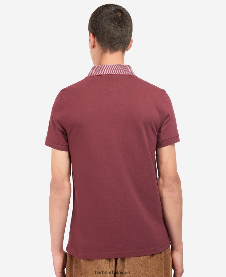 vêtements Barbour polo Bothain dk bordeaux Hommes T2L6ZP708