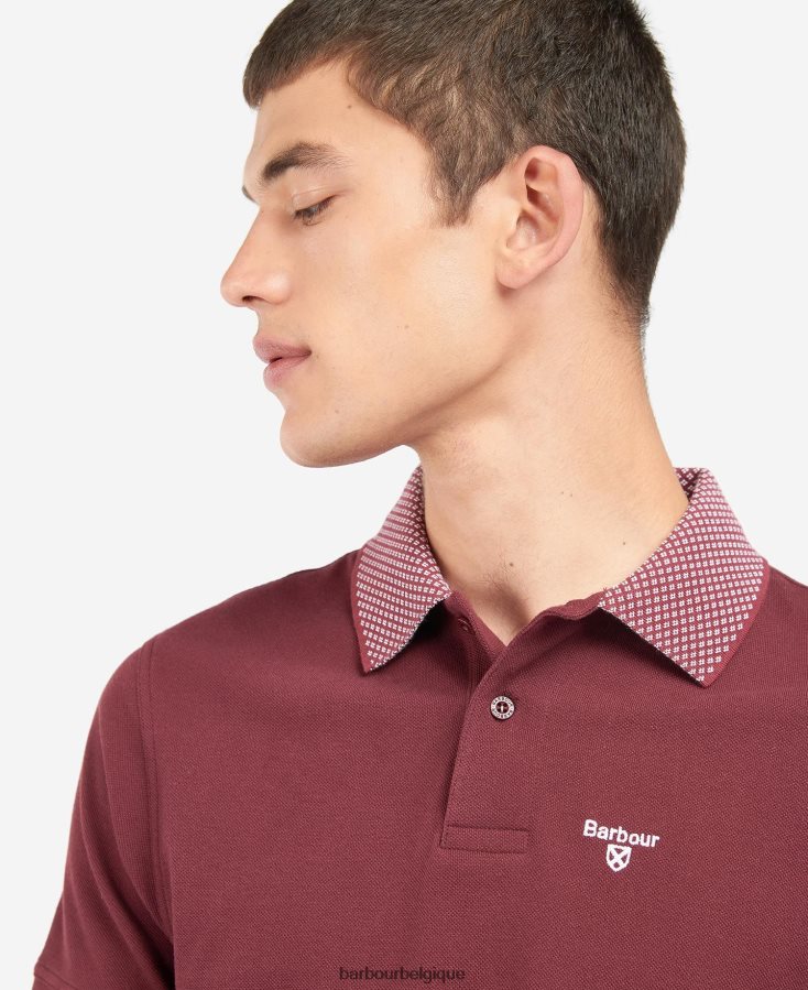 vêtements Barbour polo Bothain dk bordeaux Hommes T2L6ZP708