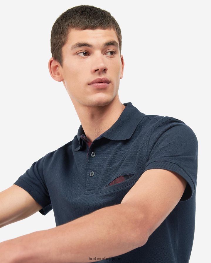 vêtements Barbour polo barwick gris chiné Hommes T2L6ZP702