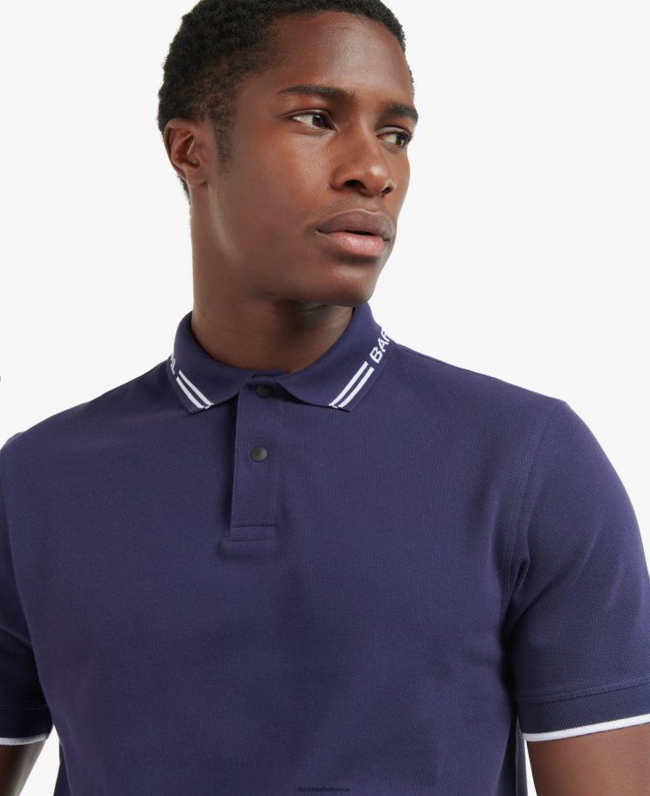 vêtements Barbour polo bates encre Hommes T2L6ZP641