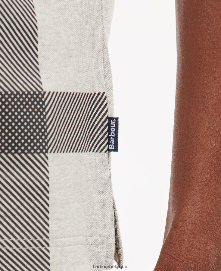 vêtements Barbour polo blaine olive brûlée Hommes T2L6ZP543