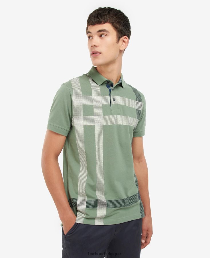 vêtements Barbour polo blaine pierre lavée Hommes T2L6ZP712