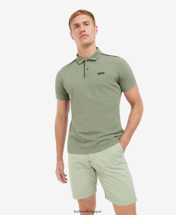 vêtements Barbour polo à bordures noir classique Hommes T2L6ZP645