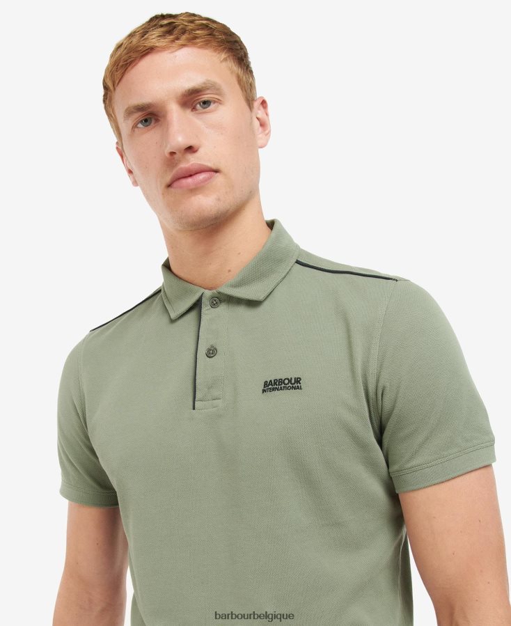 vêtements Barbour polo à bordures noir classique Hommes T2L6ZP645