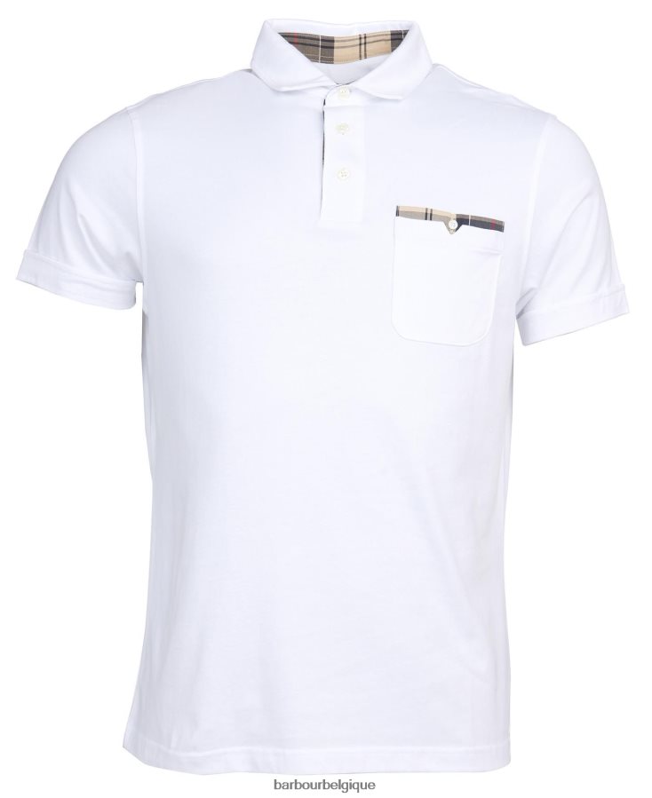 vêtements Barbour polo corpatch acier bleu Hommes T2L6ZP624