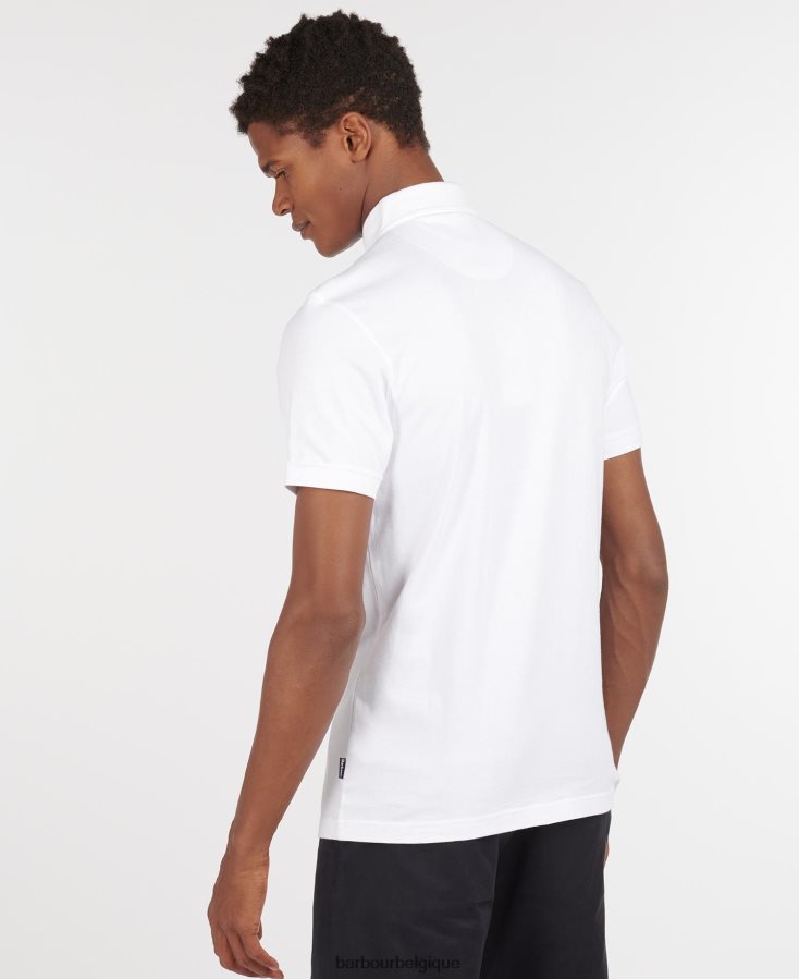 vêtements Barbour polo corpatch acier bleu Hommes T2L6ZP624