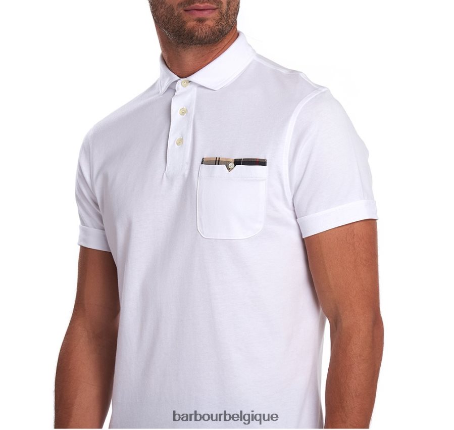 vêtements Barbour polo corpatch acier bleu Hommes T2L6ZP624