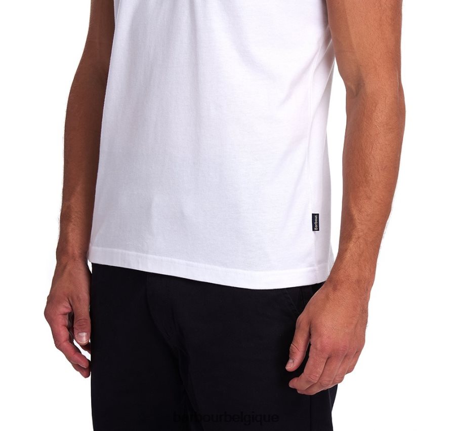 vêtements Barbour polo corpatch acier bleu Hommes T2L6ZP624