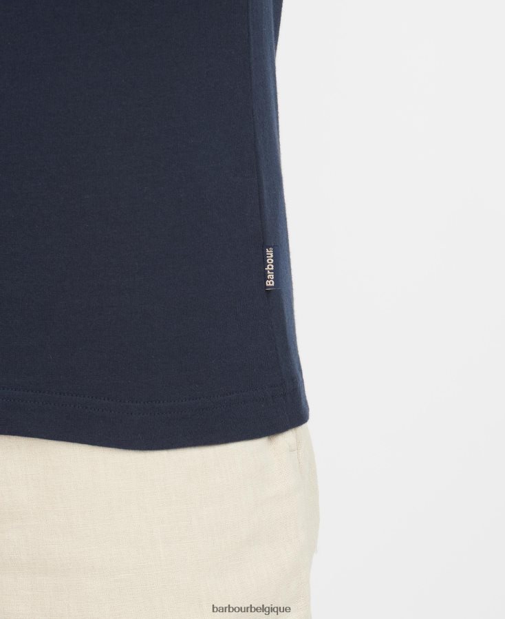 vêtements Barbour polo corpatch blanc Hommes T2L6ZP568