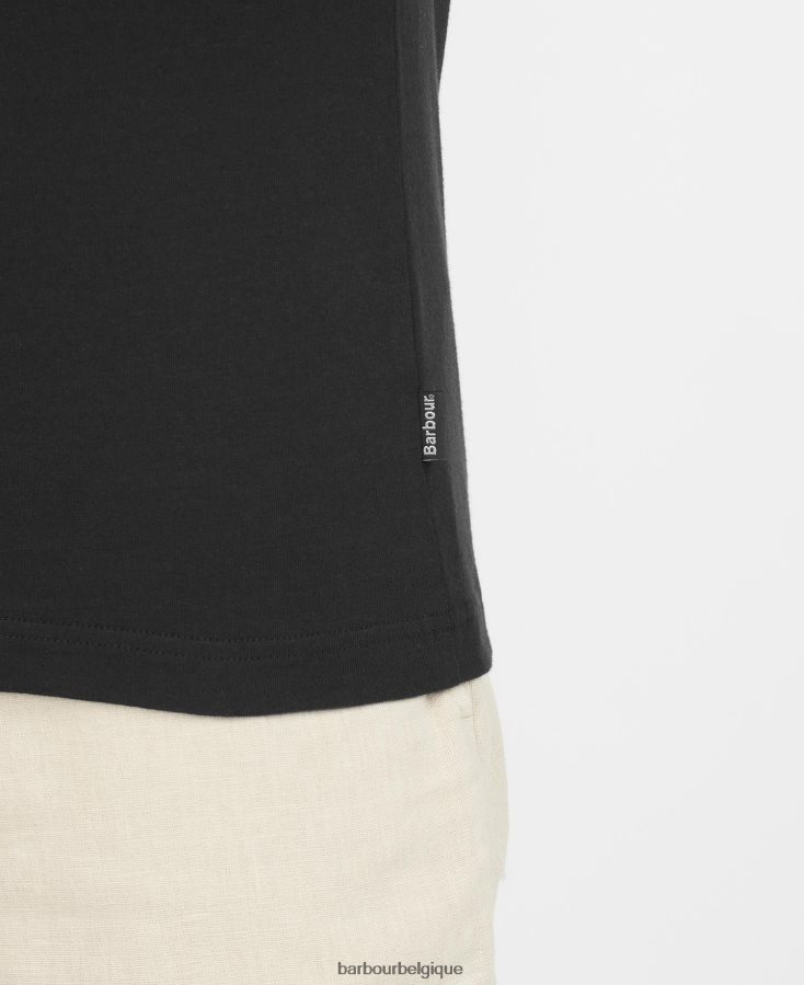 vêtements Barbour polo corpatch gris chiné/pierre Hommes T2L6ZP554