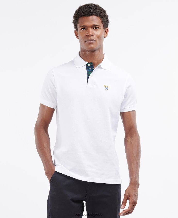 vêtements Barbour polo de la société gris chiné Hommes T2L6ZP611