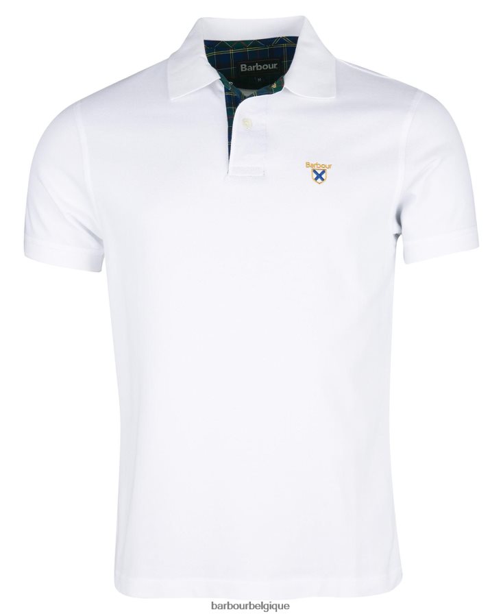 vêtements Barbour polo de la société gris chiné Hommes T2L6ZP611