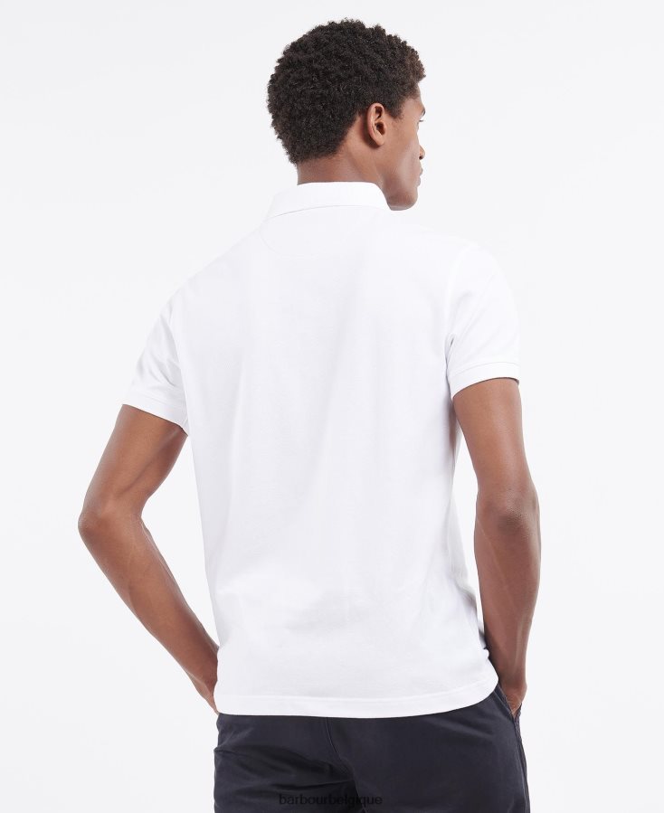 vêtements Barbour polo de la société gris chiné Hommes T2L6ZP611