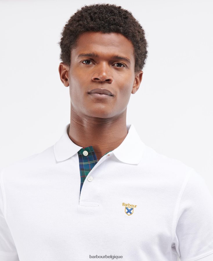 vêtements Barbour polo de la société gris chiné Hommes T2L6ZP611