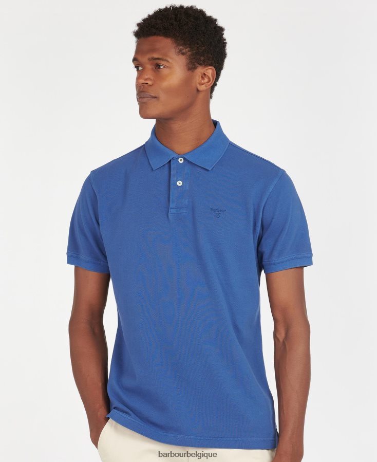 vêtements Barbour polo de sport délavé ciel Hommes T2L6ZP564