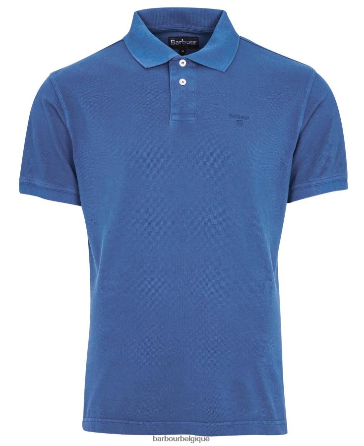 vêtements Barbour polo de sport délavé ciel Hommes T2L6ZP564