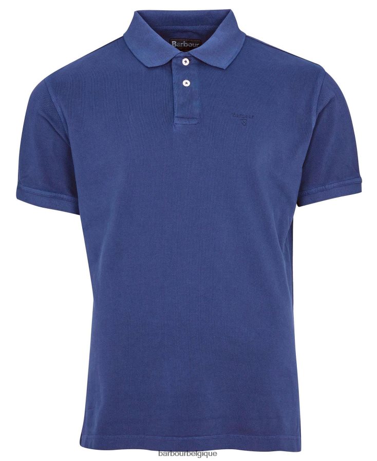 vêtements Barbour polo de sport délavé ciel Hommes T2L6ZP589