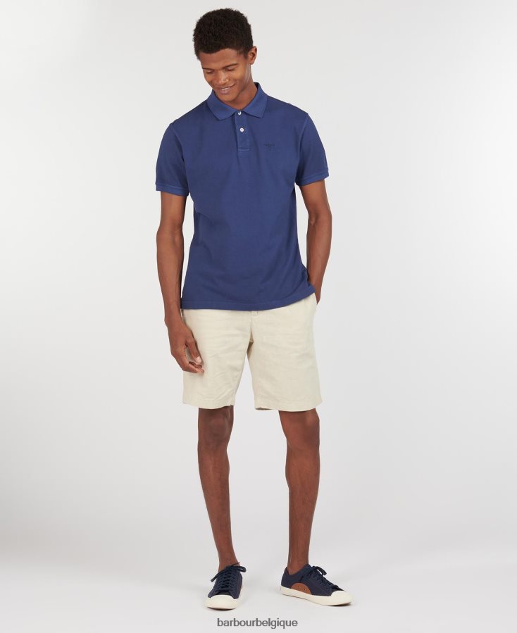 vêtements Barbour polo de sport délavé ciel Hommes T2L6ZP589