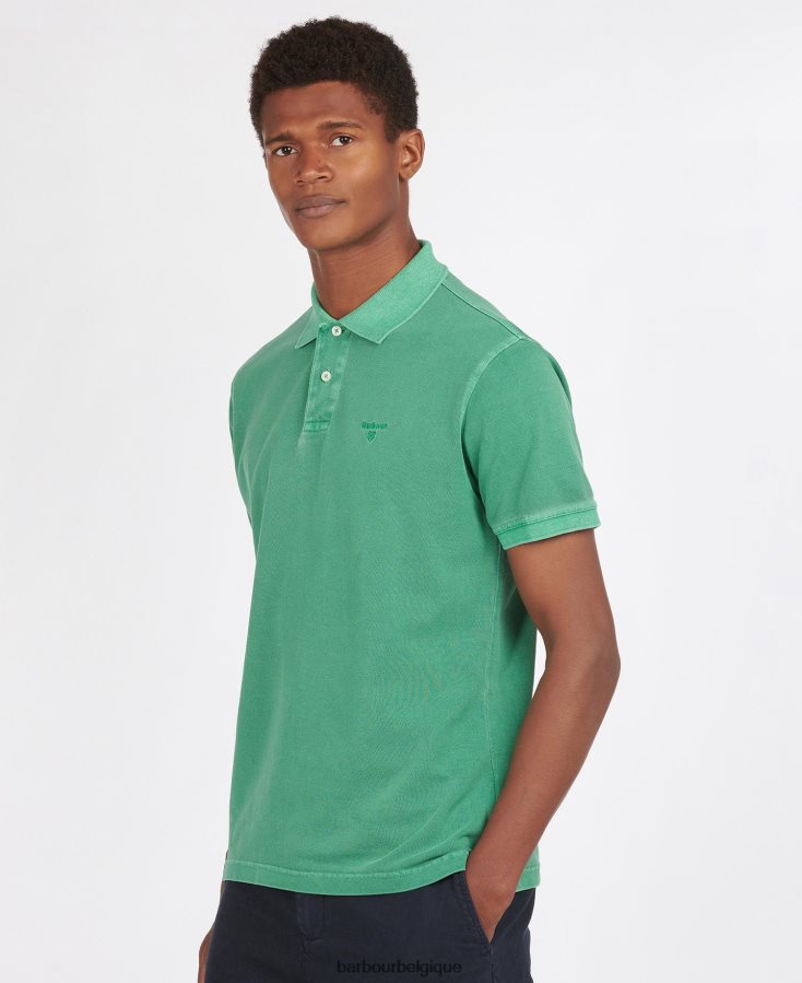 vêtements Barbour polo de sport délavé ciel Hommes T2L6ZP592