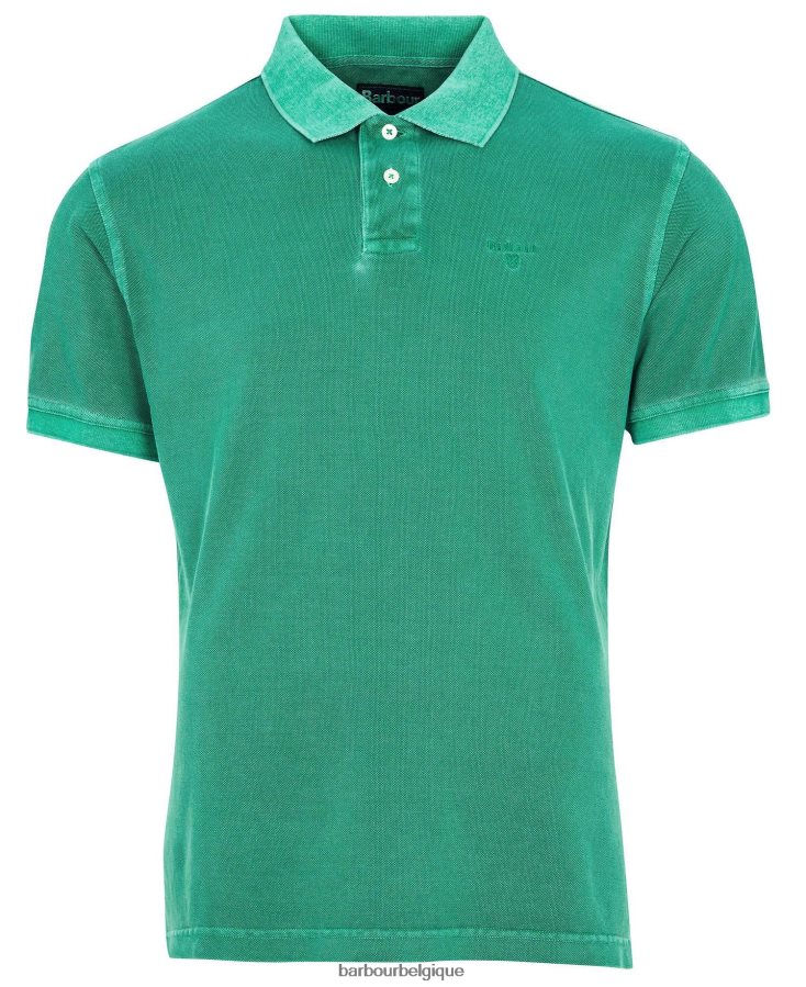 vêtements Barbour polo de sport délavé ciel Hommes T2L6ZP592