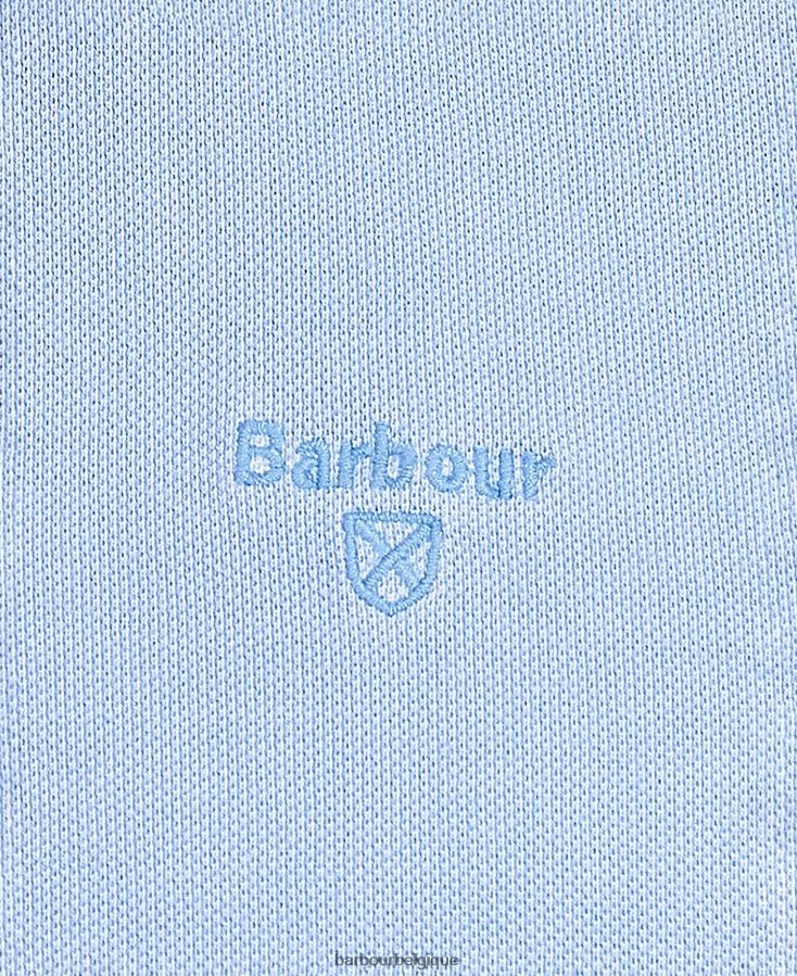vêtements Barbour polo de sport délavé ciel Hommes T2L6ZP595