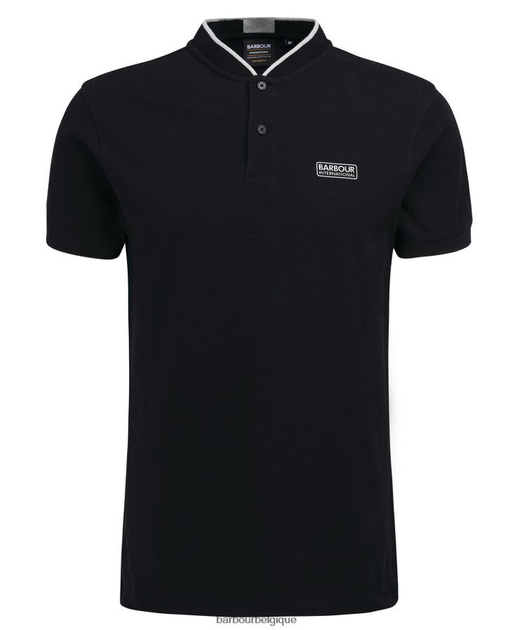 vêtements Barbour polo de sport lewis noir classique Hommes T2L6ZP675