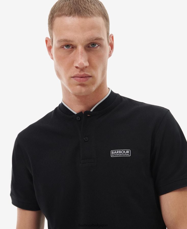 vêtements Barbour polo de sport lewis noir classique Hommes T2L6ZP675
