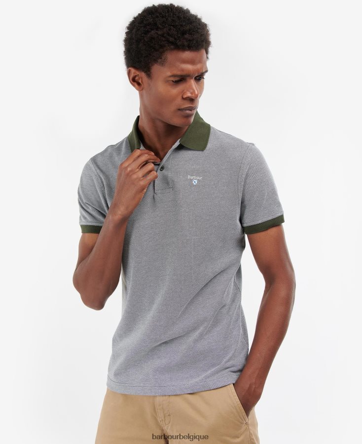 vêtements Barbour polo de sport mélangé noir Hommes T2L6ZP602