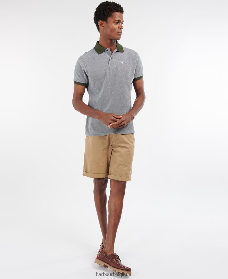 vêtements Barbour polo de sport mélangé noir Hommes T2L6ZP602