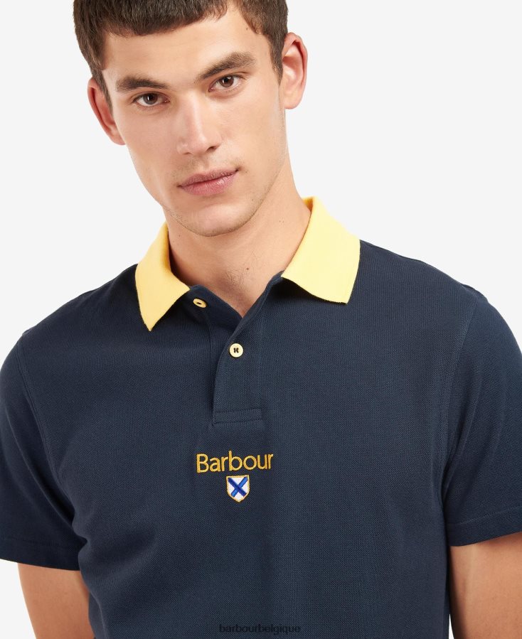 vêtements Barbour polo des fondateurs marine classique Hommes T2L6ZP630