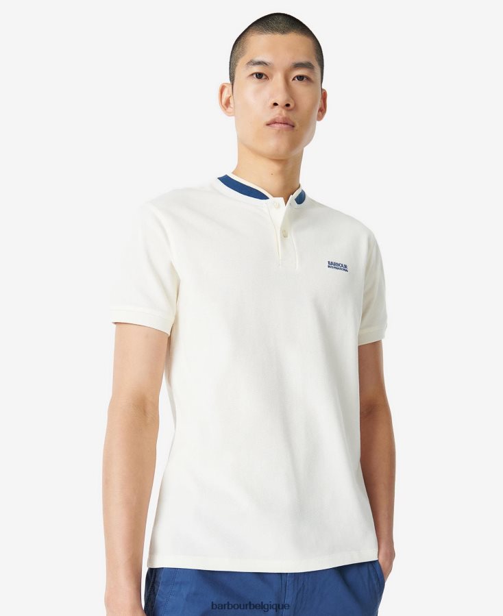 vêtements Barbour polo dobbs murmure blanc Hommes T2L6ZP668