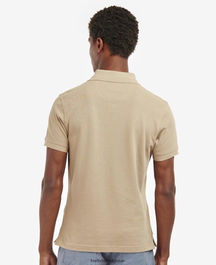 vêtements Barbour polo en piqué tartan ciel chiné/robe Hommes T2L6ZP600