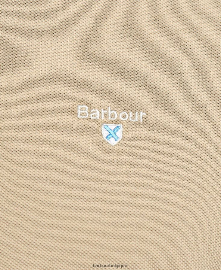 vêtements Barbour polo en piqué tartan ciel chiné/robe Hommes T2L6ZP600