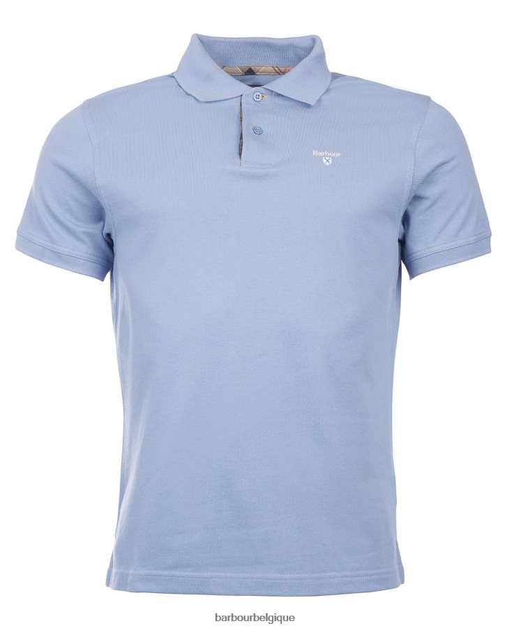 vêtements Barbour polo en piqué tartan grès Hommes T2L6ZP565