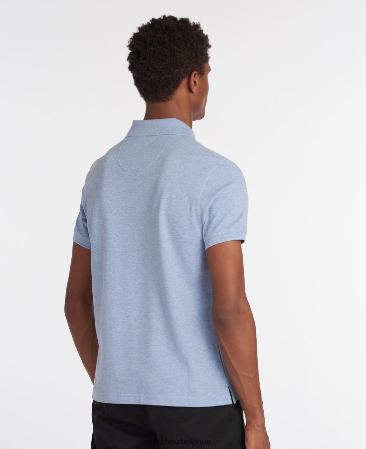 vêtements Barbour polo en piqué tartan grès Hommes T2L6ZP565