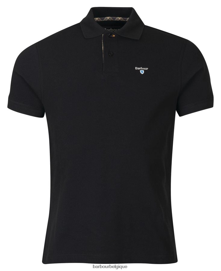 vêtements Barbour polo en piqué tartan grès Hommes T2L6ZP573