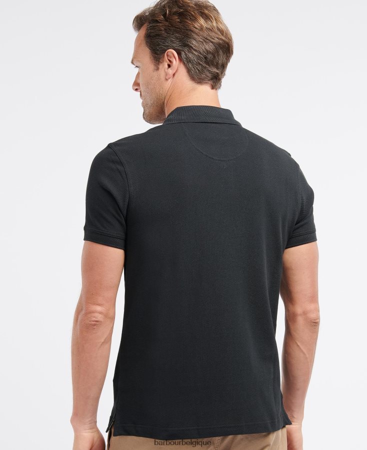 vêtements Barbour polo en piqué tartan grès Hommes T2L6ZP573