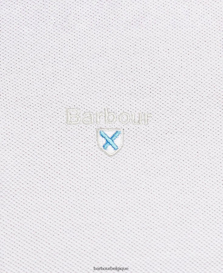 vêtements Barbour polo en piqué tartan vin Hommes T2L6ZP632