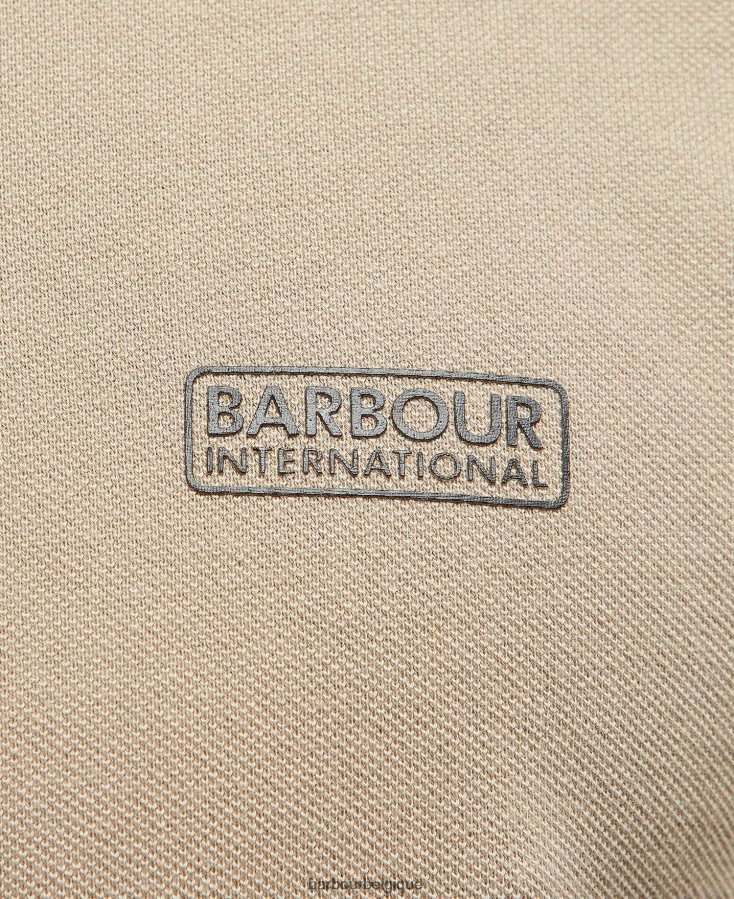 vêtements Barbour polo essentiel international kaki sombre Hommes T2L6ZP740