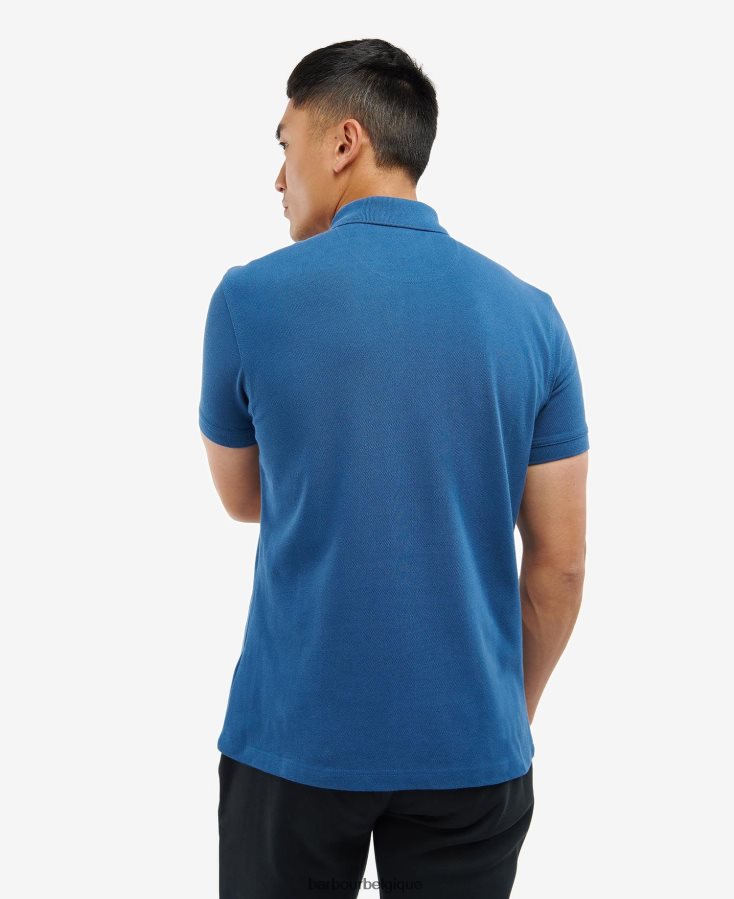 vêtements Barbour polo essentiel international loup des bois Hommes T2L6ZP732