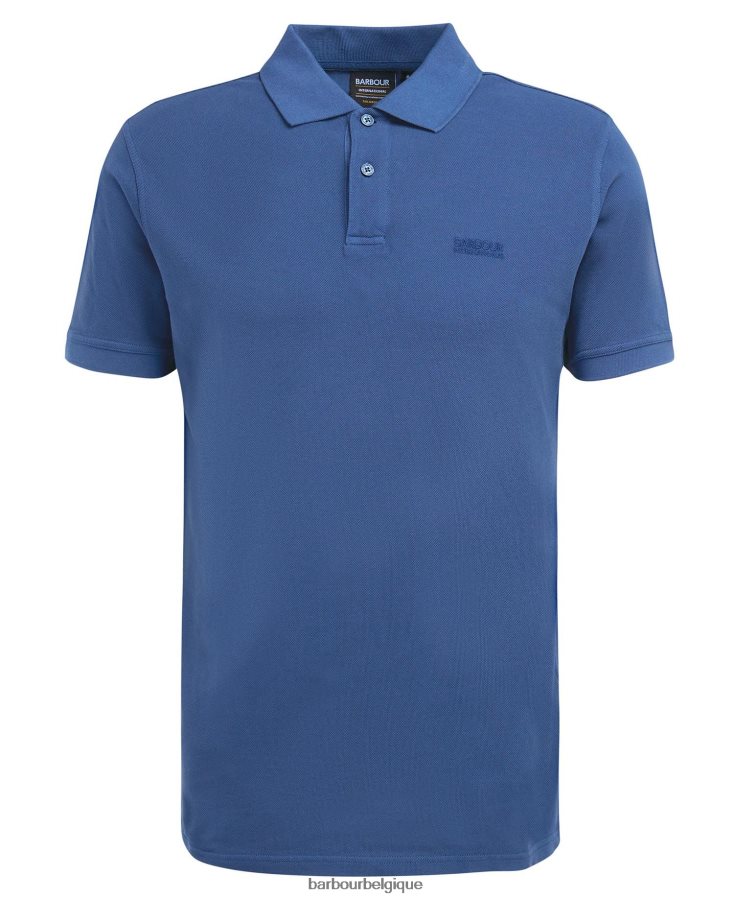 vêtements Barbour polo essentiel teint en pièce rose crépusculaire Hommes T2L6ZP680
