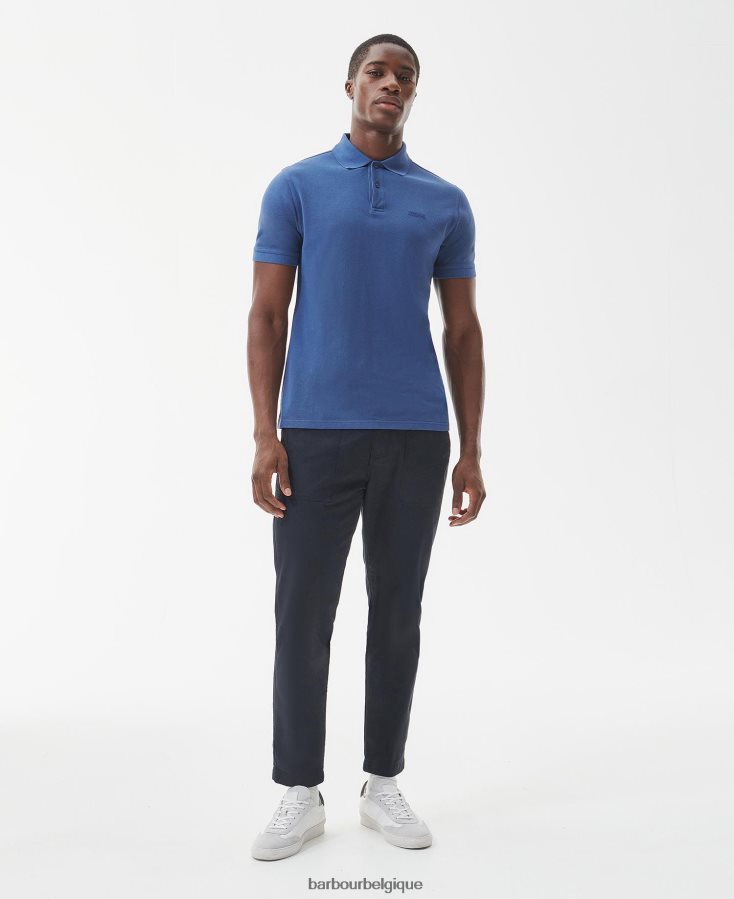 vêtements Barbour polo essentiel teint en pièce rose crépusculaire Hommes T2L6ZP680